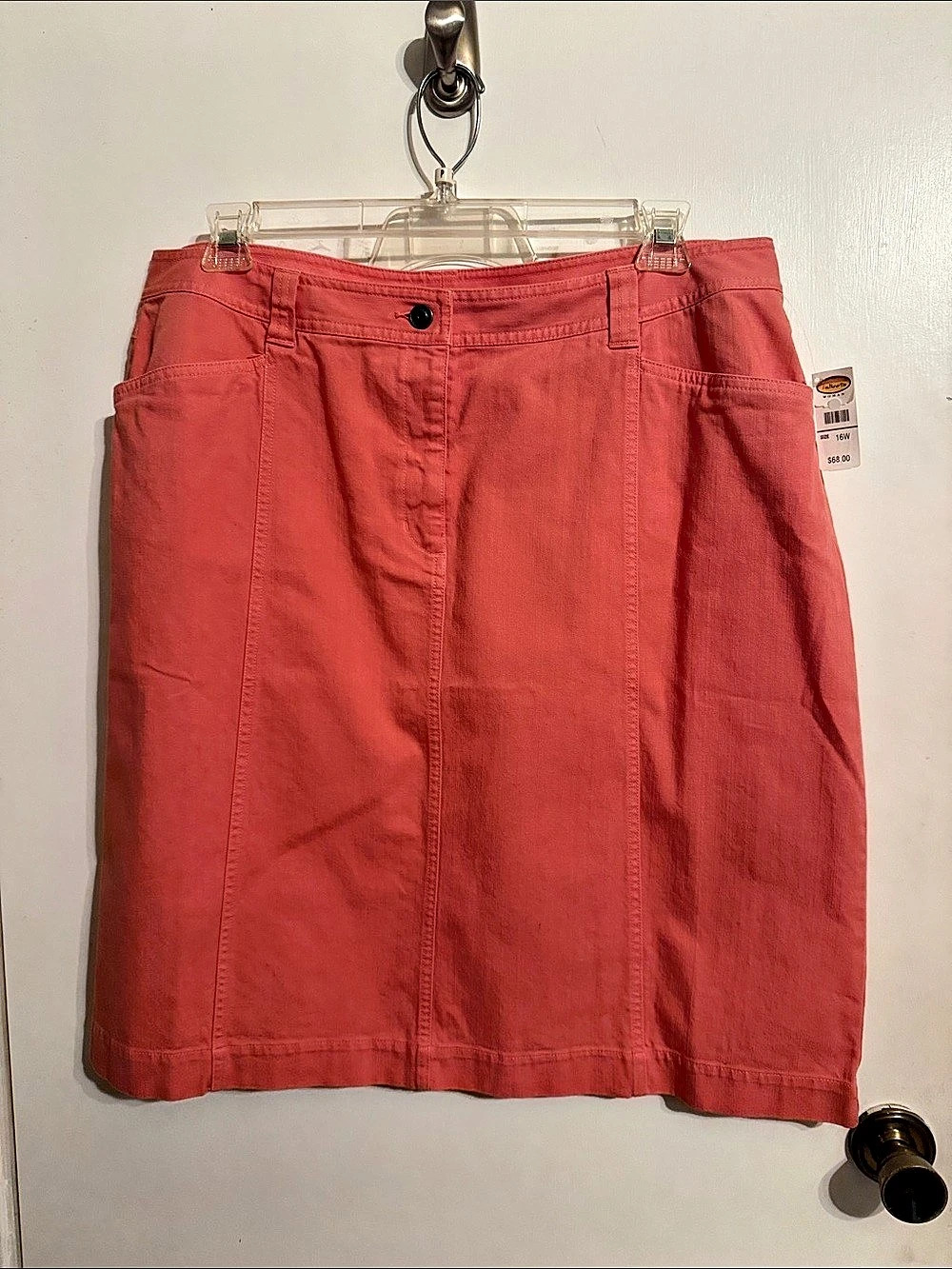 Talbots Women's A-Line Skirt in Pink Size 16W NWT